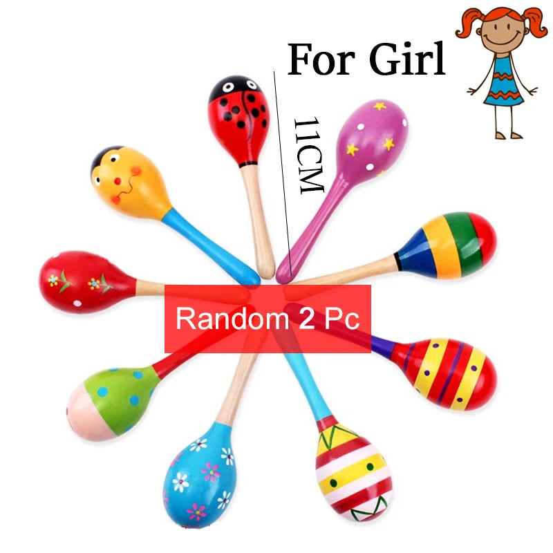 Holz-Musikinstrument-Spielzeug für Kinder Montessori-Lernspielzeug Baby-Rasseln Kinder-Musikalisches lustiges Spielzeug Geschenk für Jungen Mädchen
