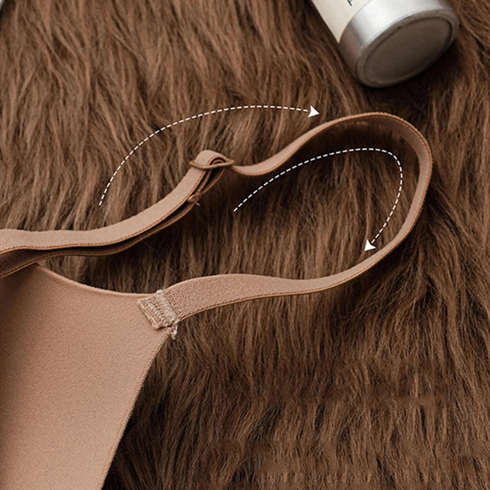 Women's Push Up Bra Seamless Underwear For Women Lingerie Breathable Front Closure No Steel Ring Brassiere Invisible Sports Bra