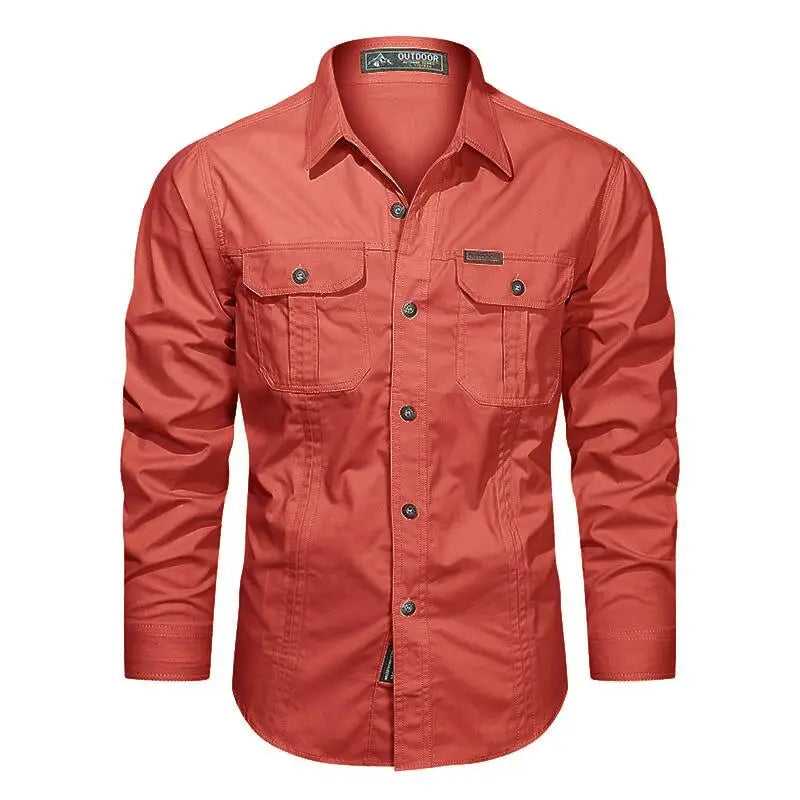 Spring Shirts Men Long Sleeve Casual Cotton Shirt mon