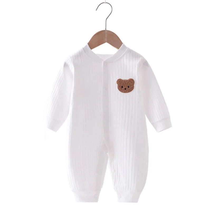 Bär Neugeborenen Overall Baumwolle Herbst Frühling Baby Strampler Kleinkind Mädchen Jungen Kleidung Säugling Einteiler Kinder Onesie Home Freizeitkleidung