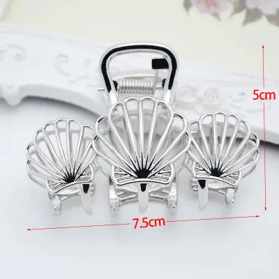 Fashion large Simple Wild Geometric Hair Claw For Women Girls Clamps Hair Crab Metal Women Hair Clip Claw Accessories Headwear