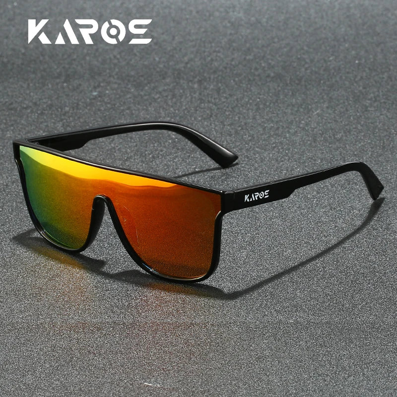 KAROS Polarized Sunglasses Men Women Fashion UV400 Eyewear Bike Cycling Fishing Driving Sun Glasses Outdoor Big Frame Sun Shades