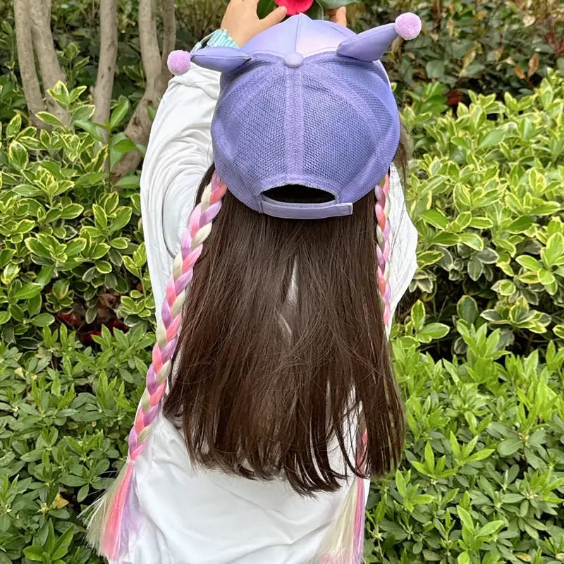 Sanrioed Anime Kuromi Children Sun Protection Hat Cute Baseball cap Cartoon Sunhat Spring trip Summer Camp Gift for Friend