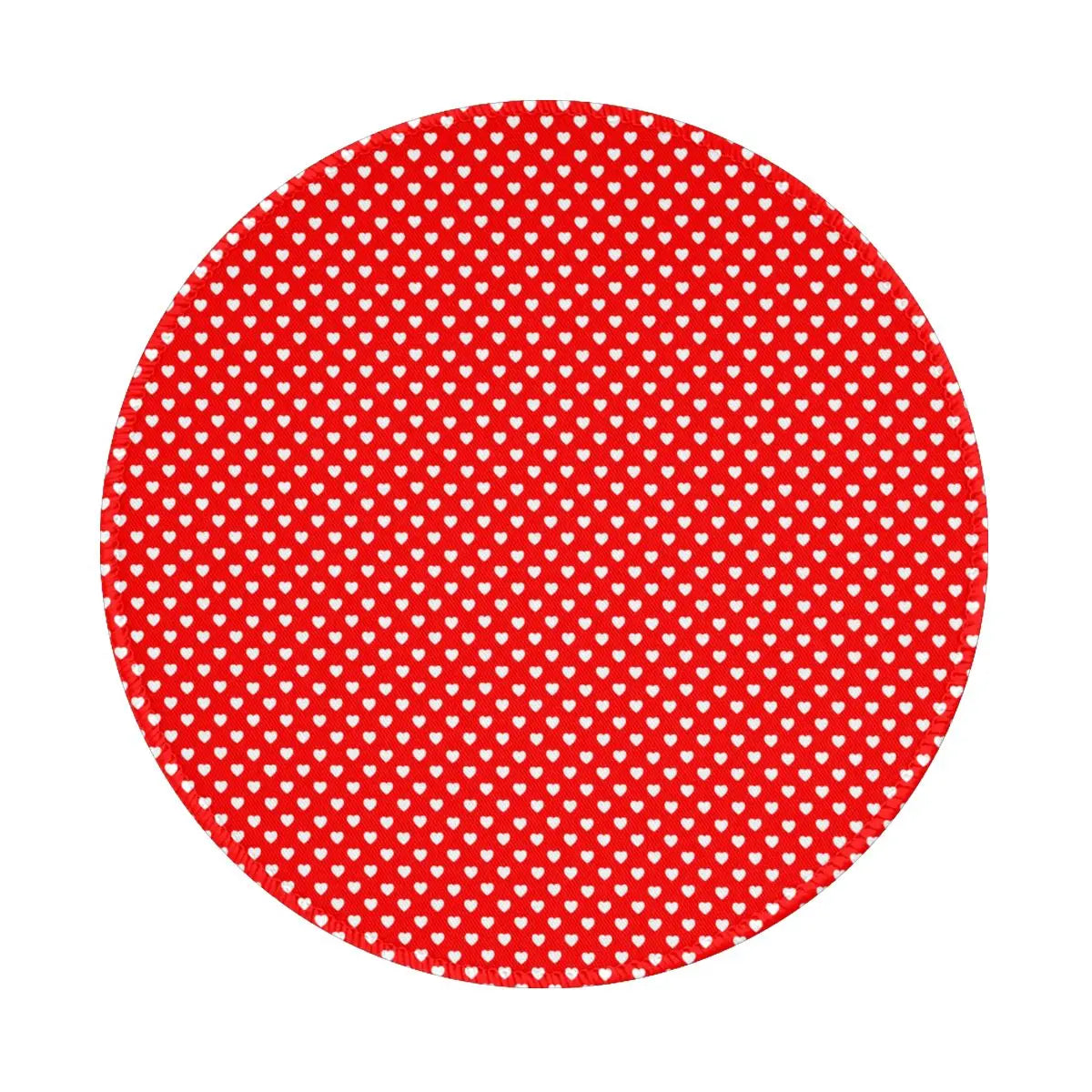 Red Heart Print Mouse Pad Cute Valentines Day Waterproof Mousepad Gaming Accessories For Notebook Computer Aesthetic Mouse Mats