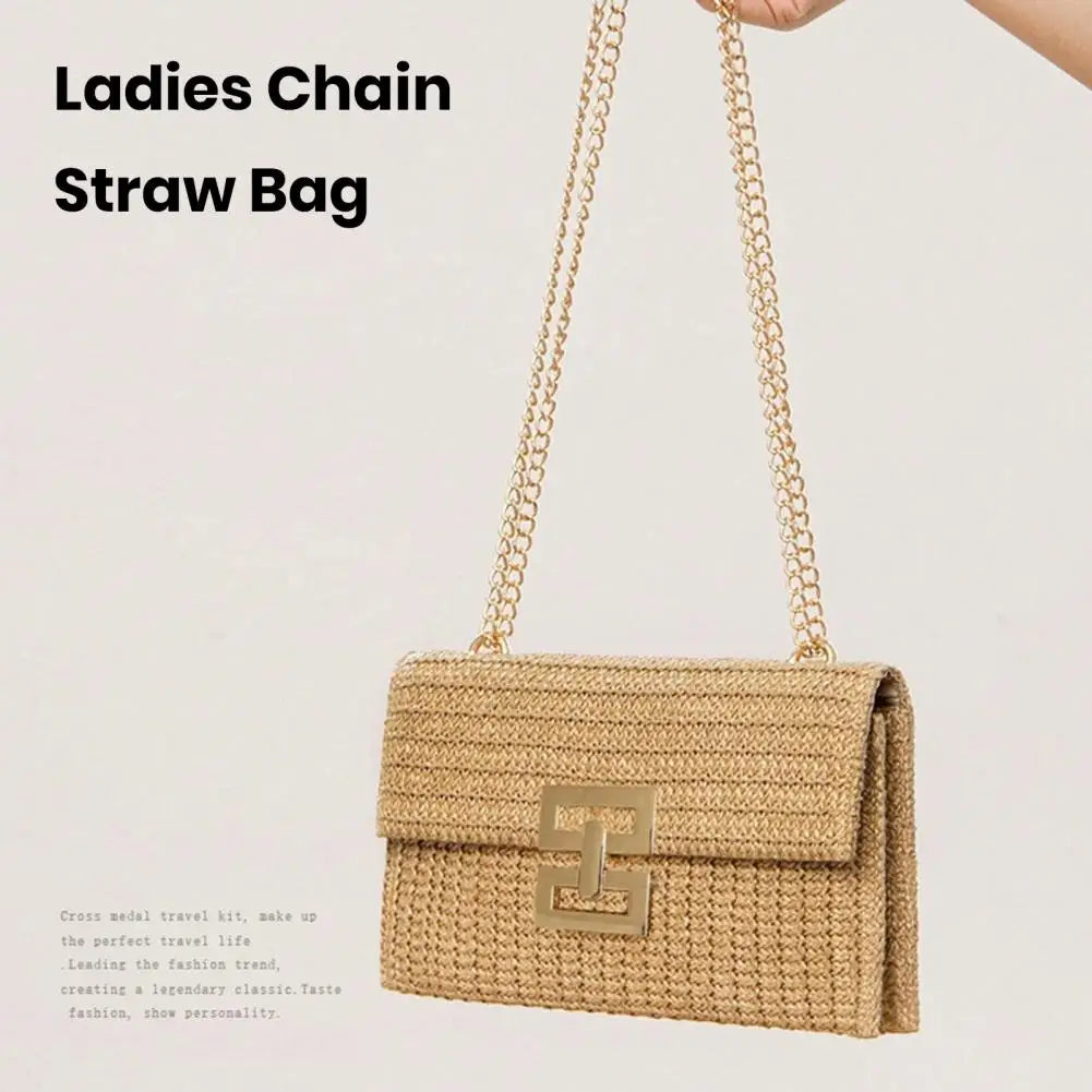 Straw Woven Clutch Handbags For Women Bohemian Beach Rattan Causal Lady Party Wedding Evening Bag New Summer Purse Wallet