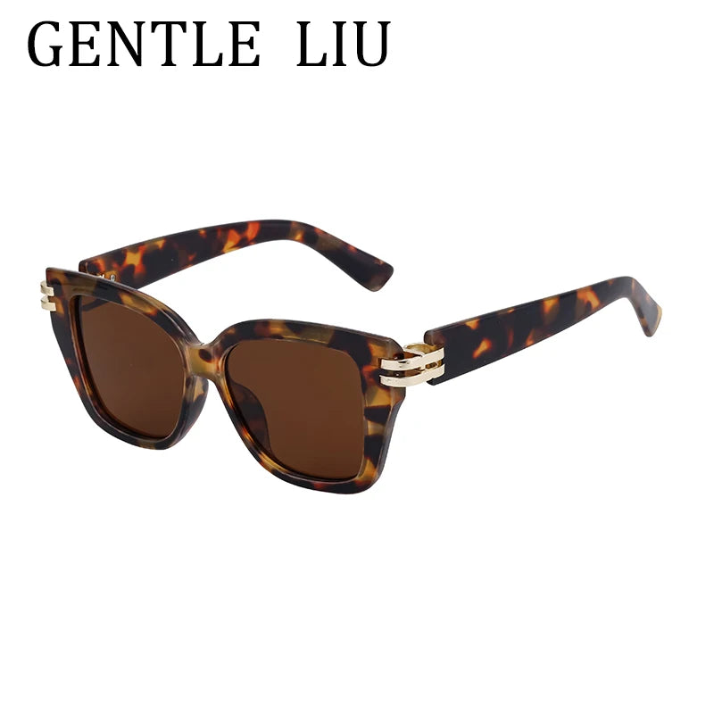 Punk Oversized Frame Square Sunglasses Women 2025 Luxury Brand Design Outdoors Travel Sun Glasses For Ladies Retro Eyewear UV400