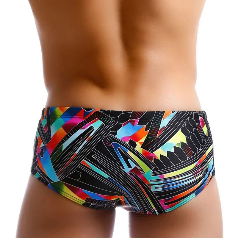 Men Swimwear Swim Boxers Board Shorts Surfing Bikini Swimsuits Brazilian Cut Bathing Suit Water Sports Trunks Beach Underwear