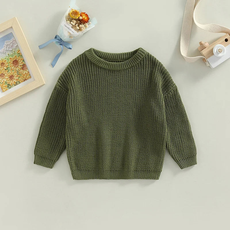 Herbst Neue Baby Jungen Mädchen Kleidung Baby Pullover Kleinkind Strickpullover Neugeborenen Strickwaren Langarm Baumwolle Baby Pullover Tops