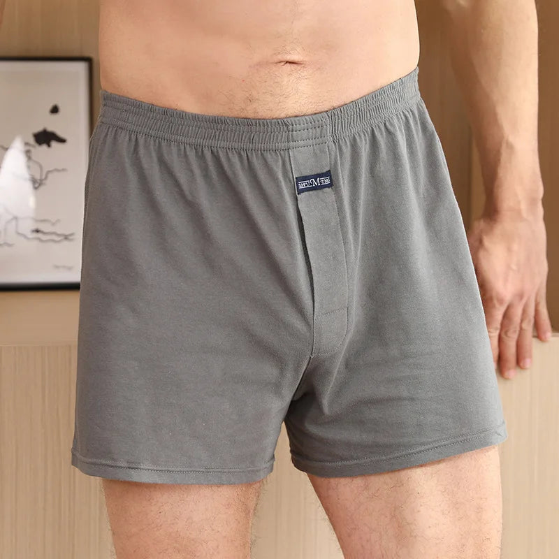 Mens Boxer Shorts Rich Cotton Elasticated Pack Underwear Home Boxers Pajamas Loose Thin Breathable Underpants Gym Shorts Panties mon