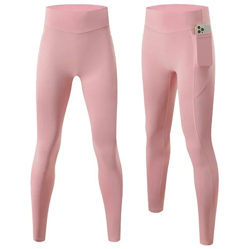 Womens Gym Jogging Pants Fitness Leggings Yoga Tights Clothes Fitness Ladiesn Compression Pants Outdoor Sportswear Pocket Design