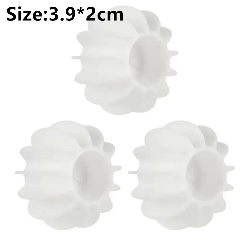 10CPS Laundry Ball Reusable Silicone Clothes Hair Cleaning Tools Pet Hair Remover Washing Machine Cat Hair Catcher Laundry Ball