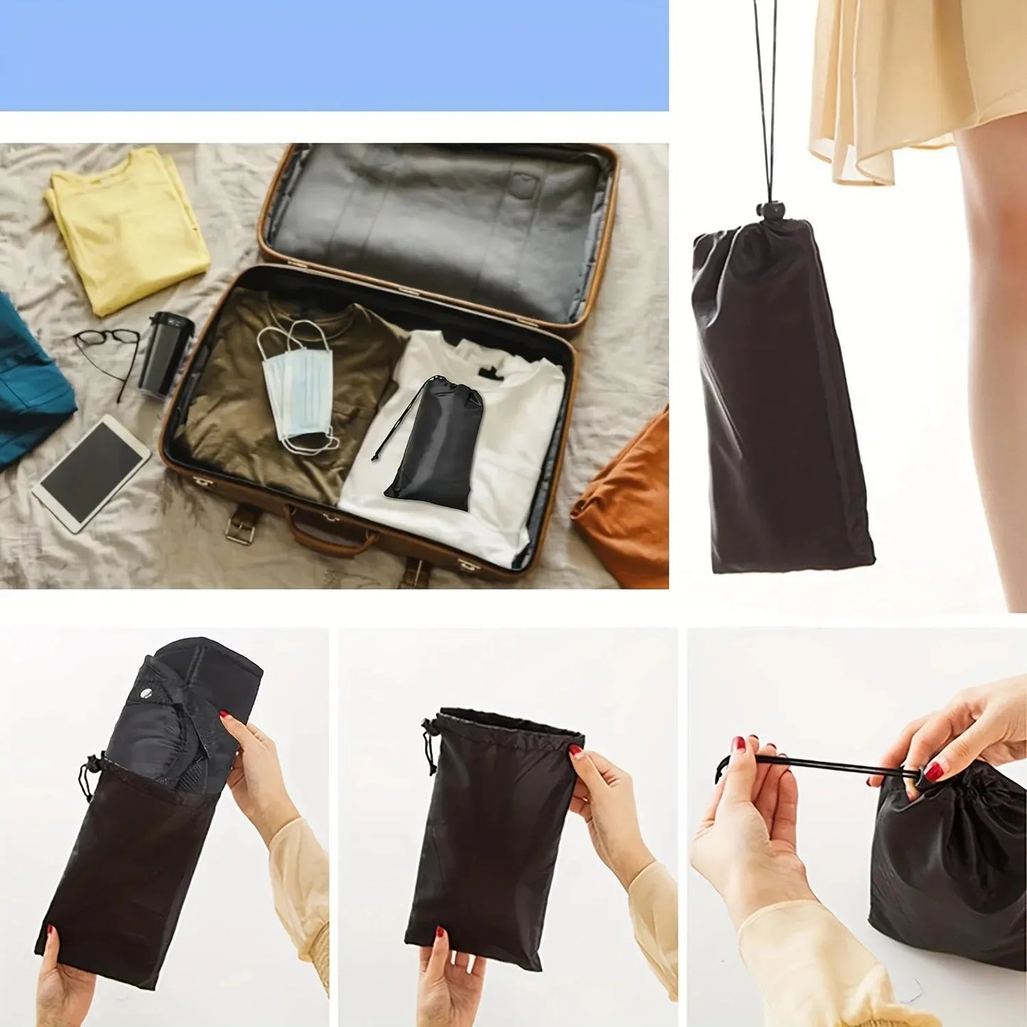 Portable Airplane Footrest - Adjustable Strap, Lightweight Hammock Leg Rest for Travel !!!