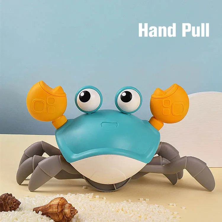 Dancing Crab Toy for Babies Crawling Interactive Escape Crabs Cute Sensing Crab Automatically Avoid Obstacles Toys Birthday Gift