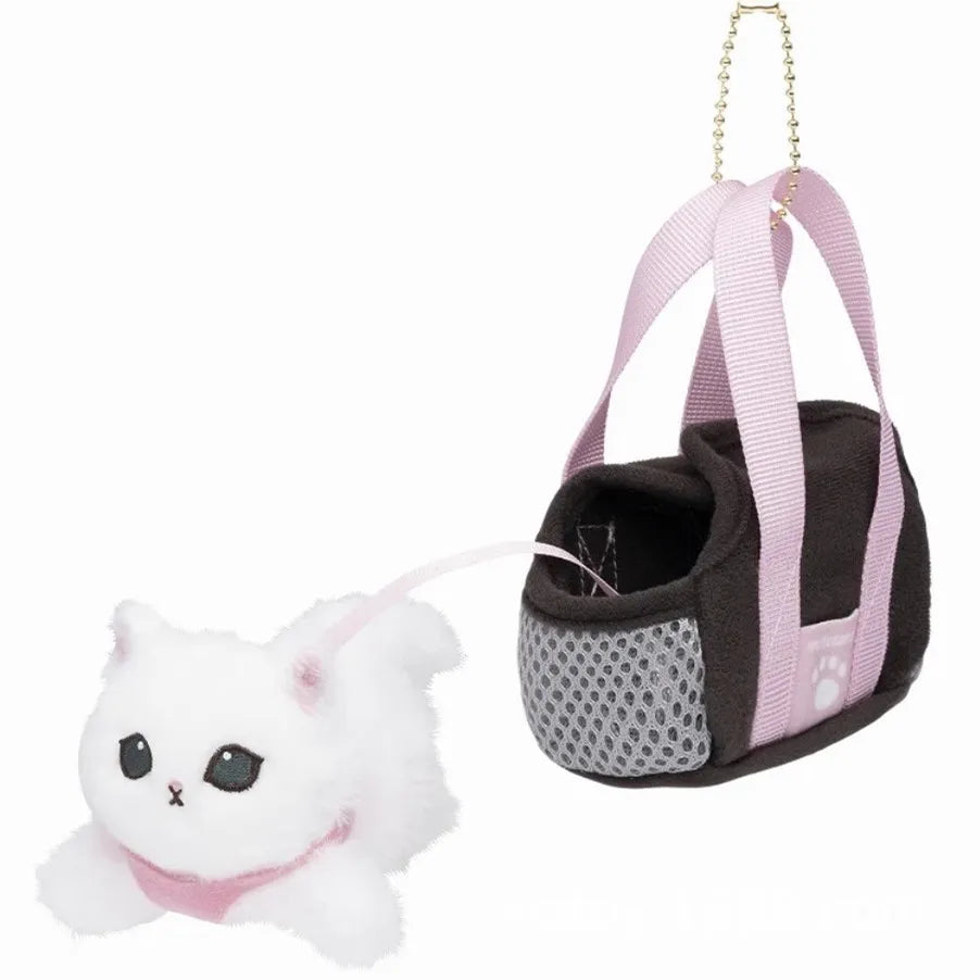 Creative Cartoon Mofusand Plush Shark Keychain Japanese Style Cute Cat Backpack Drawstring Decoration Accessories Pendant Gift