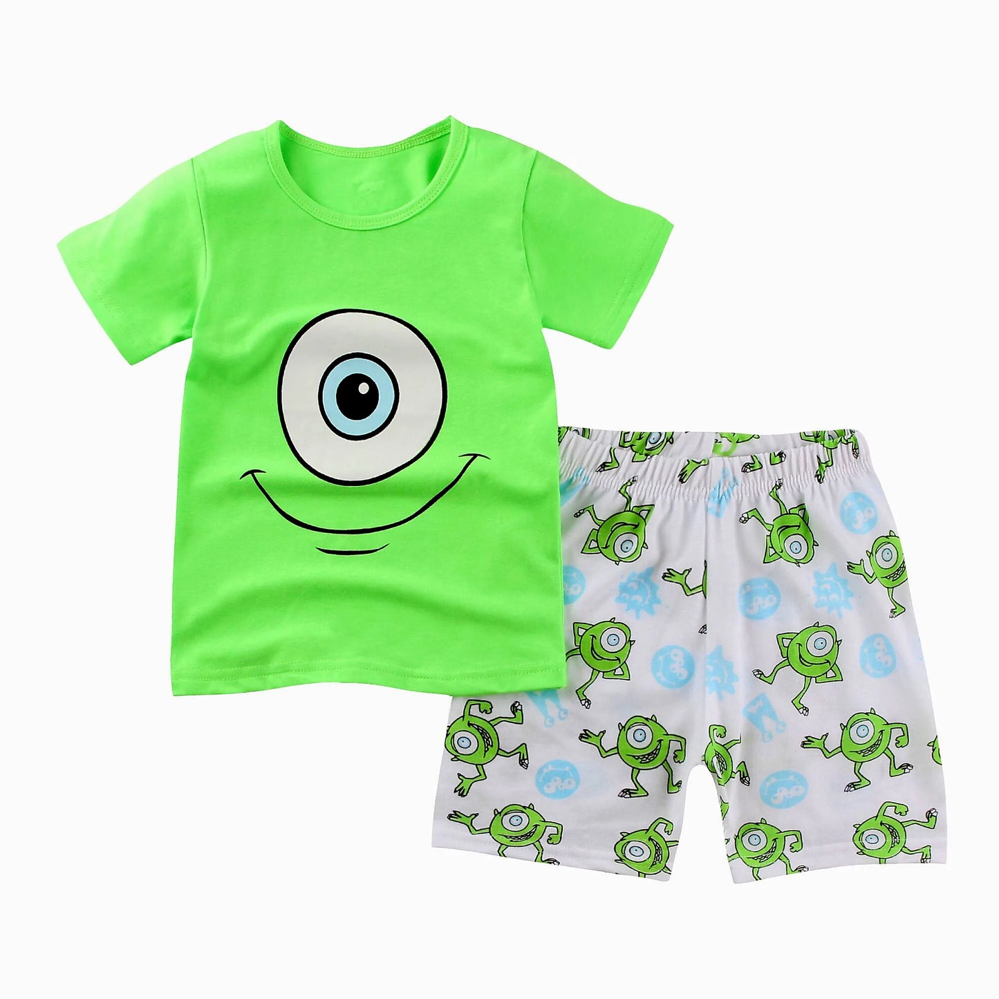 Neue Sommer Kinder Jungen Mädchen Kleidung Baby Baumwolle Prinzessin Pyjamas Sommer Kurzarm Set Cartoon Minnie Kinder Nachtwäsche