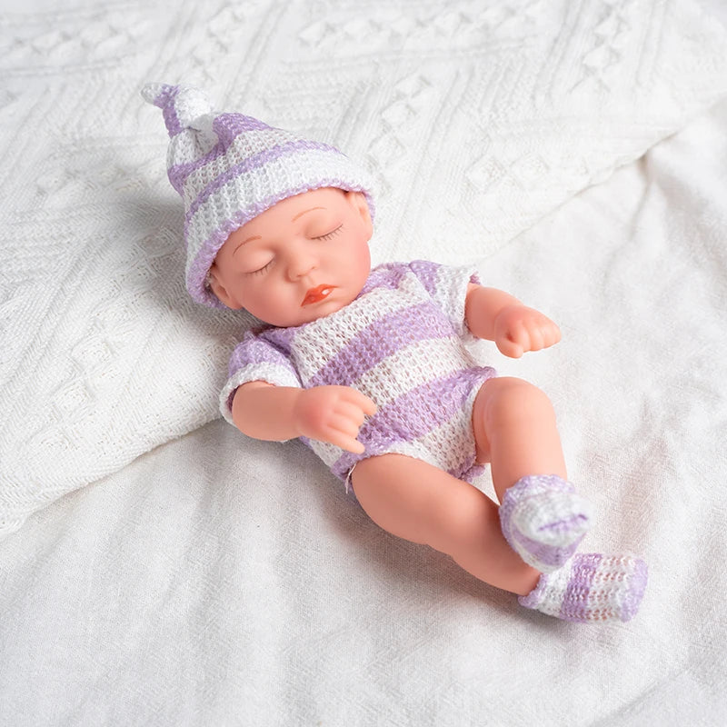 Neu Silikon Reborn Puppen 20cm Baby Reborn Spielzeug Wasserdichte Vinyl Bebe Puppe Niedliche Mini Reborn Baby Puppe Für Mädchen Geburtstag Geschenk