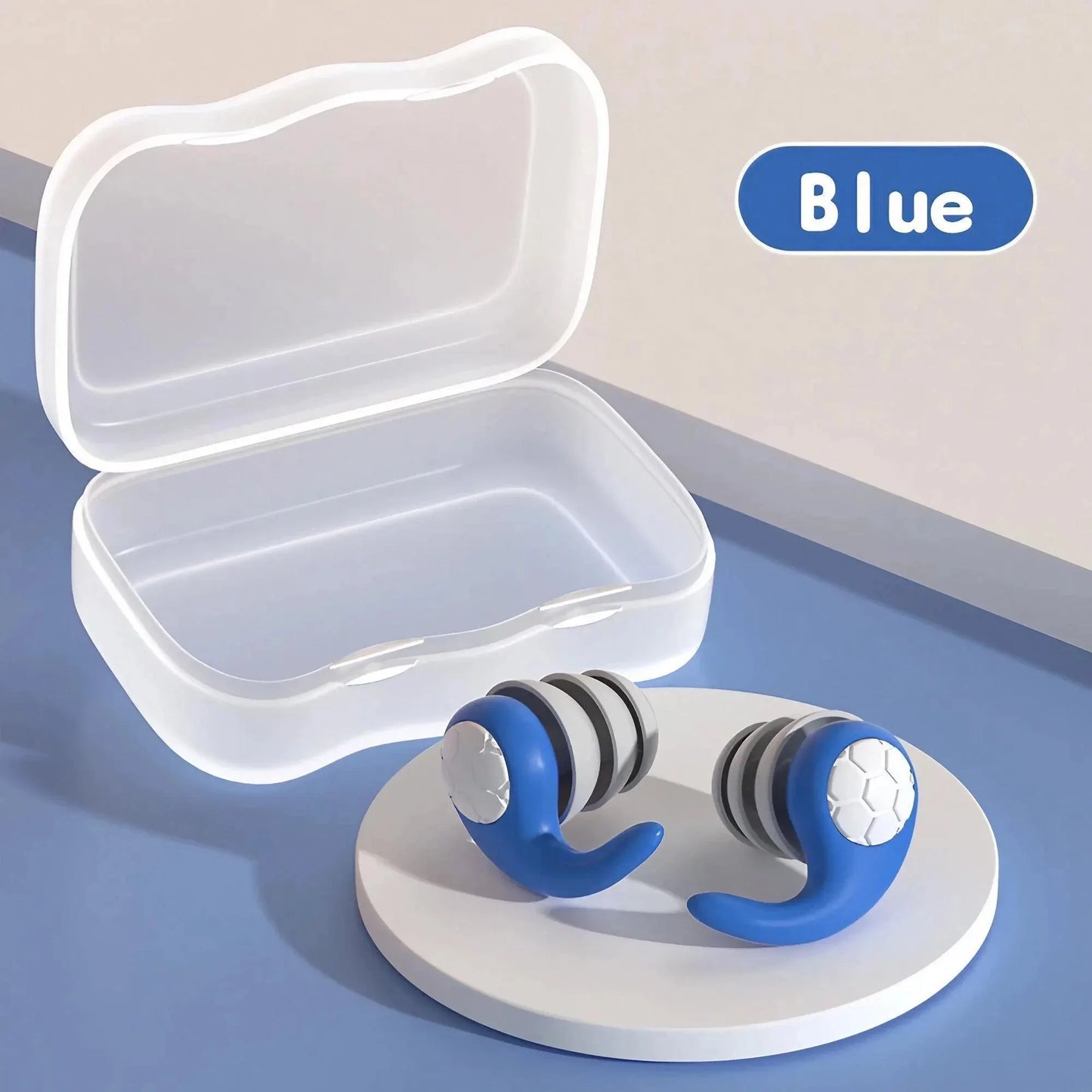 1 Paar weiche Ohrstöpsel aus Silikon – Geräuschunterdrückung, wasserdicht, bequeme Passform, zum Schlafen, Schwimmen, schafft eine ruhige Umgebung.