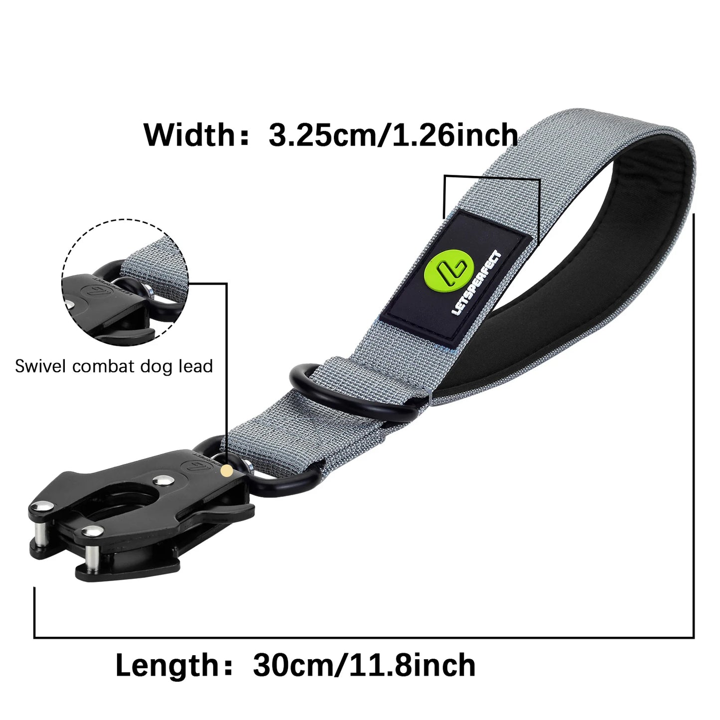 Tactical Military Collar Leash Set For Dog With Handle Strong Adjustable Para Perros Big Dogs Pitbull Pet Training Accessories