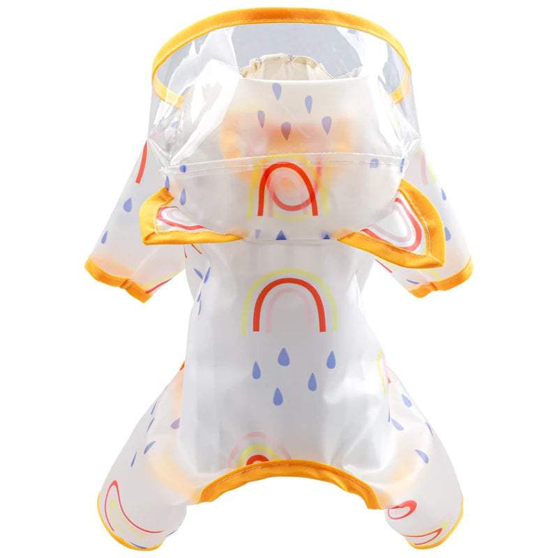 Dog Clothe Rainbow Waterproof Raincoat for Small Dog Puppy Pet Cat All Season Pet Cute Costume Pet Clothes Dog Coat Pet Clothes