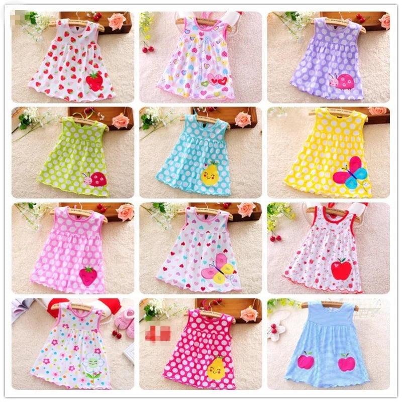 Neue Baby Sommer Kleid Kinder kleidung mädchen Baumwolle Prinzessin Kleid für Mädchen Kleidung Mädchen Kleidung 0-2 Jahre Rock Kleinkind kleider