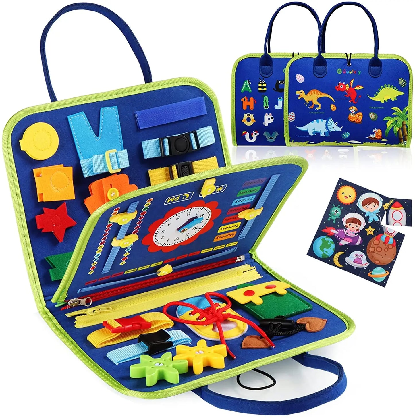 Toddler Montessori Busy Board Activities Education Toys Basic Dress Motor Skills Baby Travel Learning Toys For Christmas Gift