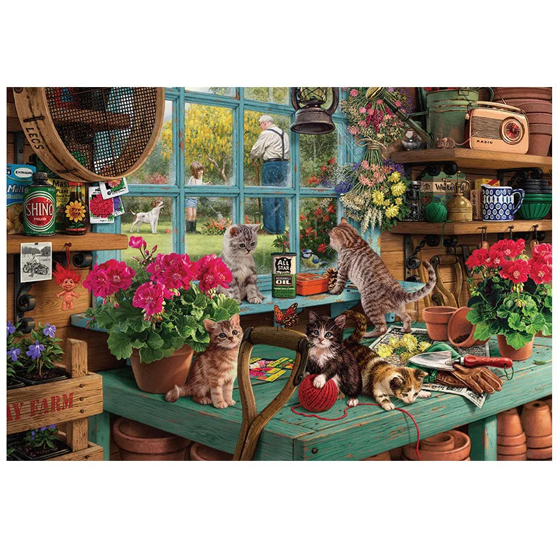 150 Pieces Mini Cardboard Puzzles Game Toys with Tube for Children Adults Learning Educational Assemble Toy Games Jigsaw