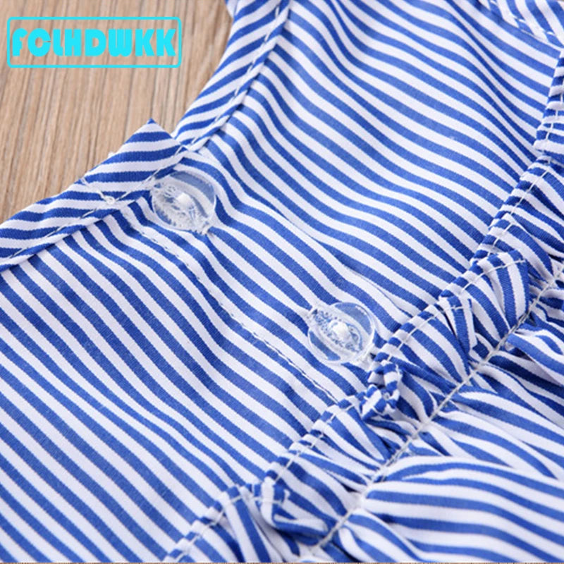 Girls Summer Dress + Headband Outfits for girls