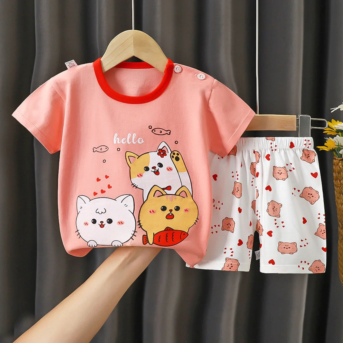 Mode baby mädchen kleidung sommer Baby mädchen Sets nette mädchen T-shirt + Shorts Sets Kleinkind Kleidung Baby mädchen Kleidung
