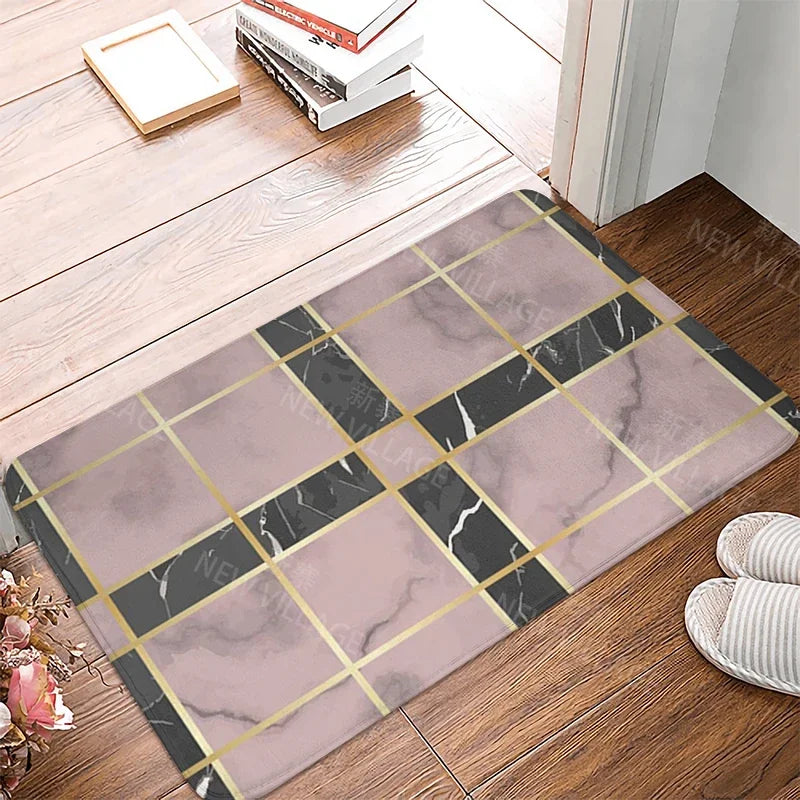 House entrance carpet home doormat entrance room bath mat marbling foot mat bathroom non-slip mat kitchen water absorption mat