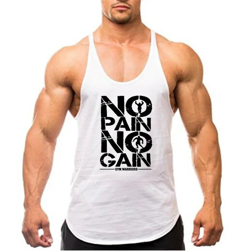 Cotton 1cm shoulder strap Bodybuilding Stringer Tank top Mens Fitness Singlets muscle shirt summer gym Clothing Sports vest
