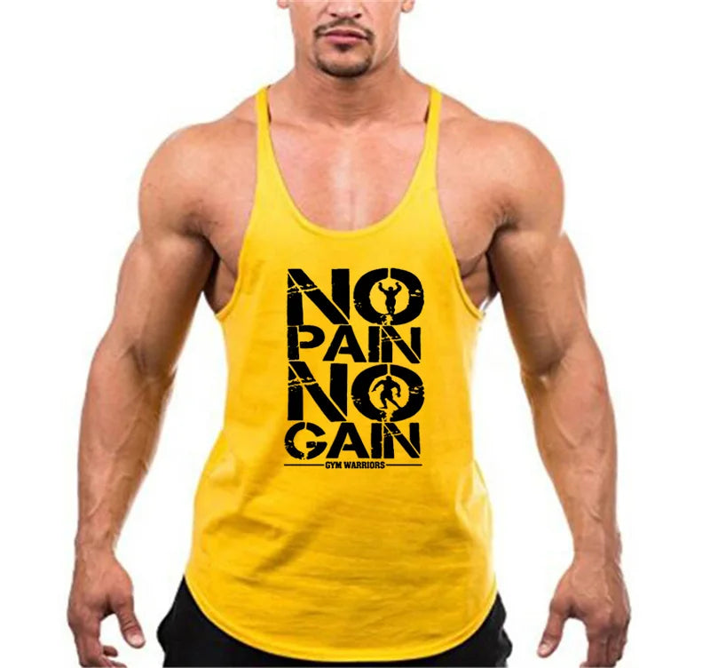 Cotton 1cm shoulder strap Bodybuilding Stringer Tank top Mens Fitness Singlets muscle shirt summer gym Clothing Sports vest
