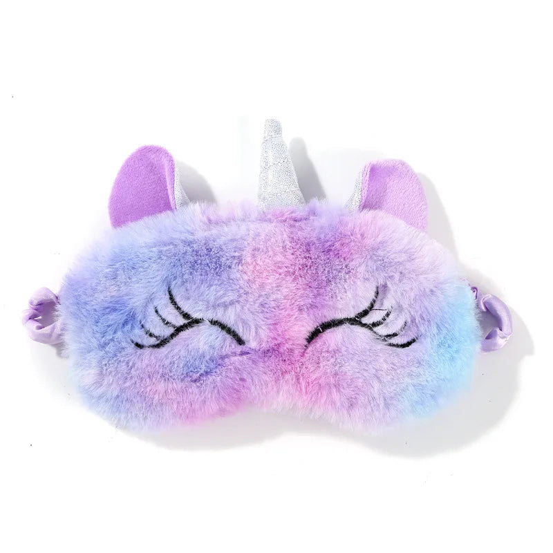 Cartoon Unicorn Party Anime Sleeping Mask Kids Gift Cute Blindfolds Travel Sleep Eye Band Shade Rest Eyepatch