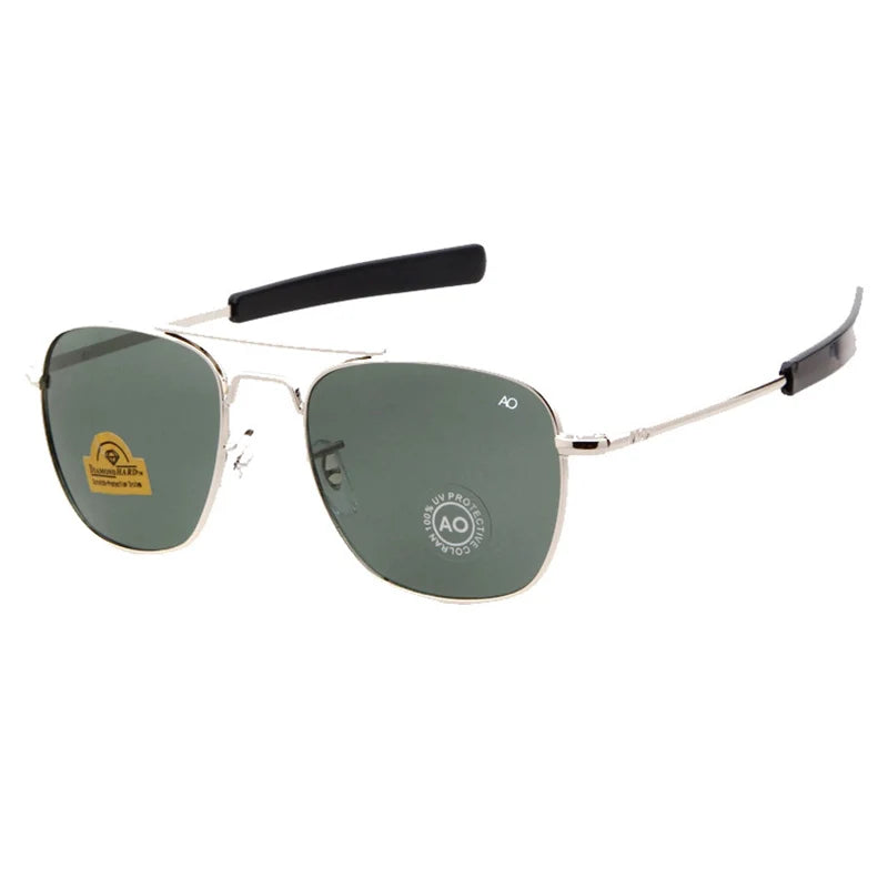 Fashion Sunglasses Men American Army Military Brand Designer AO Sun Glasses For Male Optical Glass Lens de sol RS263 mon