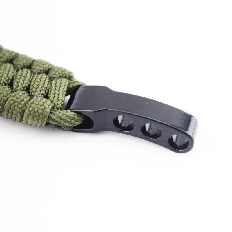 Multi Functional Emergency Paracord Bracelet Survival Parachute Outdoor Tools Scraper Whistle Buckle Jewelry Men Women
