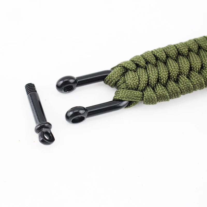 Multi Functional Emergency Paracord Bracelet Survival Parachute Outdoor Tools Scraper Whistle Buckle Jewelry Men Women