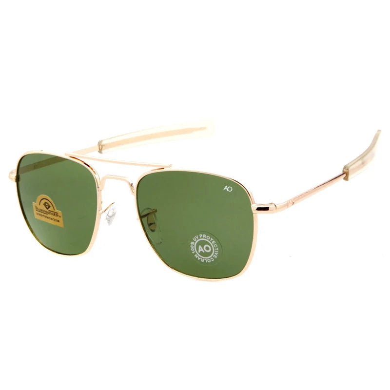 Fashion Sunglasses Men American Army Military Brand Designer AO Sun Glasses For Male Optical Glass Lens de sol RS263 mon