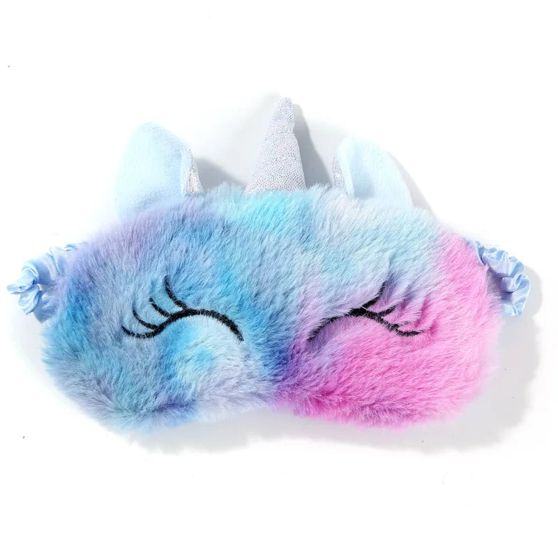 Cartoon Unicorn Party Anime Sleeping Mask Kids Gift Cute Blindfolds Travel Sleep Eye Band Shade Rest Eyepatch
