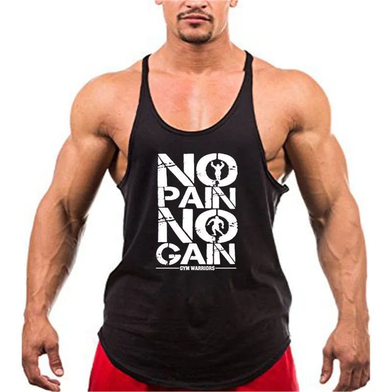 Cotton 1cm shoulder strap Bodybuilding Stringer Tank top Mens Fitness Singlets muscle shirt summer gym Clothing Sports vest