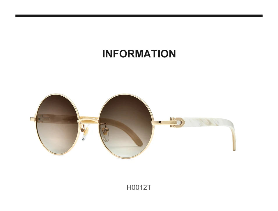 HEPIDEM High Quality Men Buffs Sunglasses Square Luxury Brand Design Diamond Sumptuous Sun Glasses Women Buffalo Horn Glasses