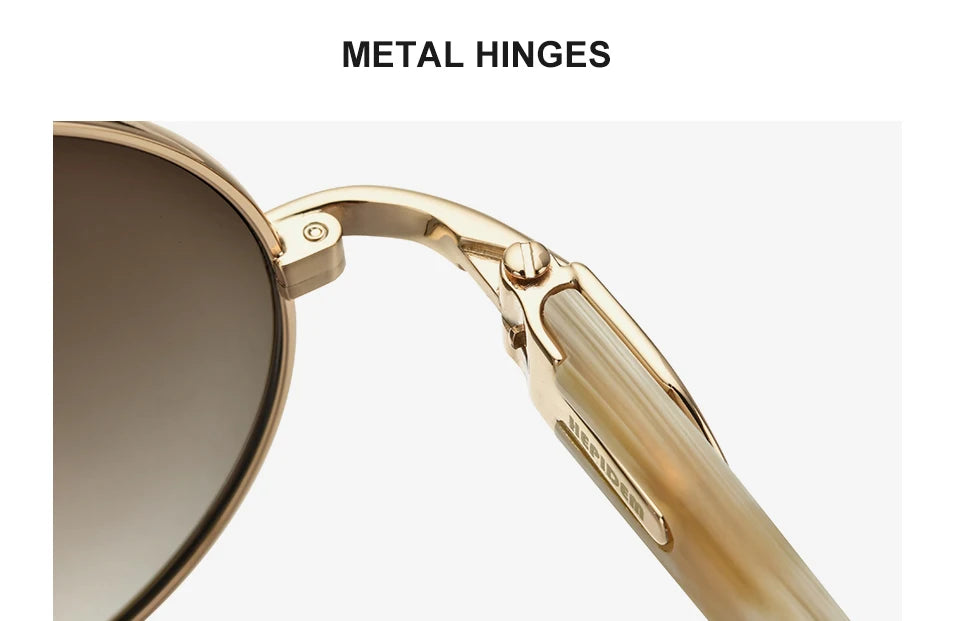 HEPIDEM High Quality Men Buffs Sunglasses Square Luxury Brand Design Diamond Sumptuous Sun Glasses Women Buffalo Horn Glasses