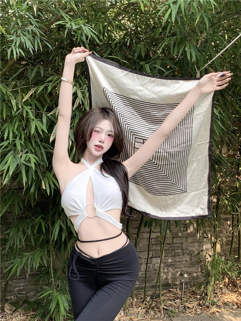 Cutout Summer Backless Lace up for woman