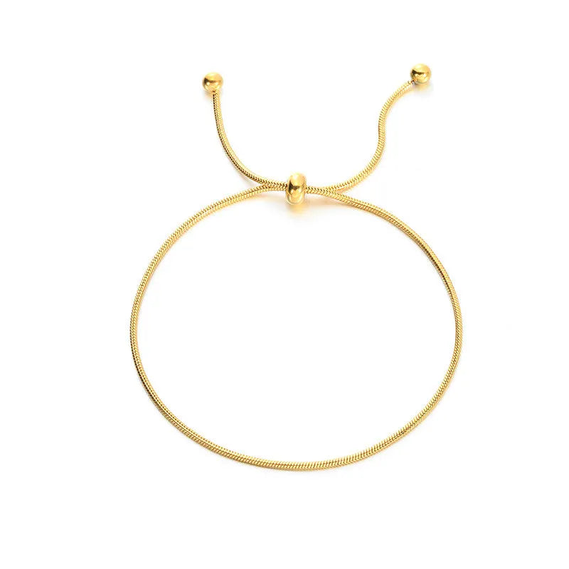 Simple Adjustable Chain Anklet Bracelet for Women Fashion Vintage Thin Chain Anklet Female Foot Beach Jewelry accessories Gift