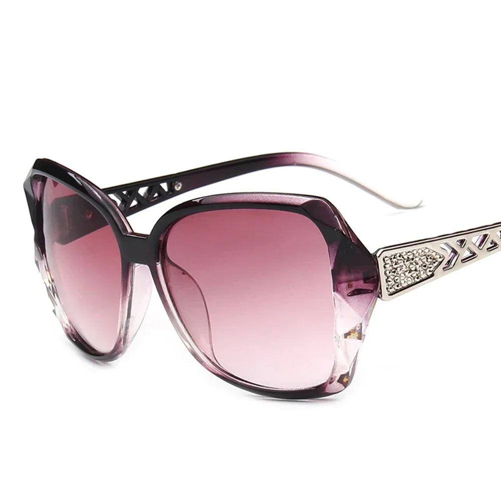 Fashion Square Sunglasses Women Big Purple Sun Glasses Female Mirror Shades Ladies