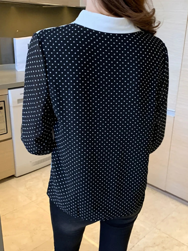 New elegant Women Blouses ladies shirts Blusas Mujer Long Sleeve Shirts causal Tops