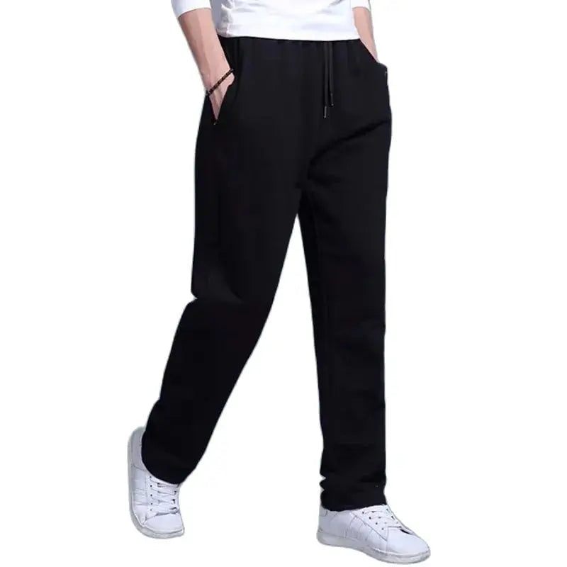 Men's Pants Autumn/Winter New Sport Jogging Trousers Fitness Loose Fit Clothing Solid Color Outfit Streetwear Pants 