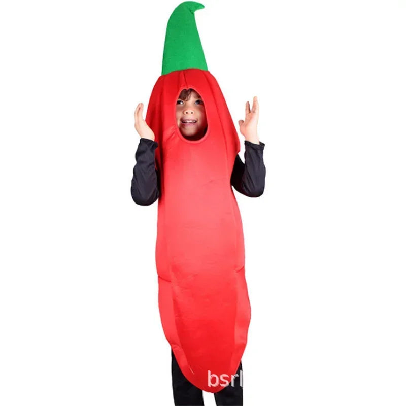 Halloween Kids Girls Boys Children Fruit Vegetable Costume Watermelon Strawberry Banana Tomato Outfit Cute Cosplay Party