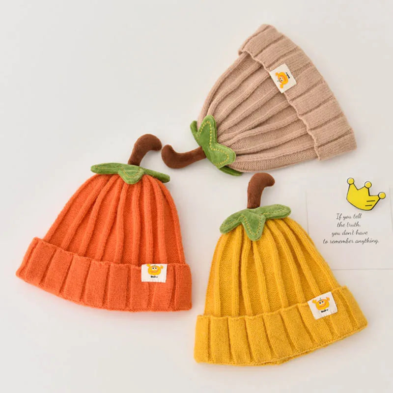 Winter Baby Hat Knitted Warm Soft Boys Girls Beanies Toddler Korean Ins Cute Solid Autumn Outdoor Kids Unisex Cap