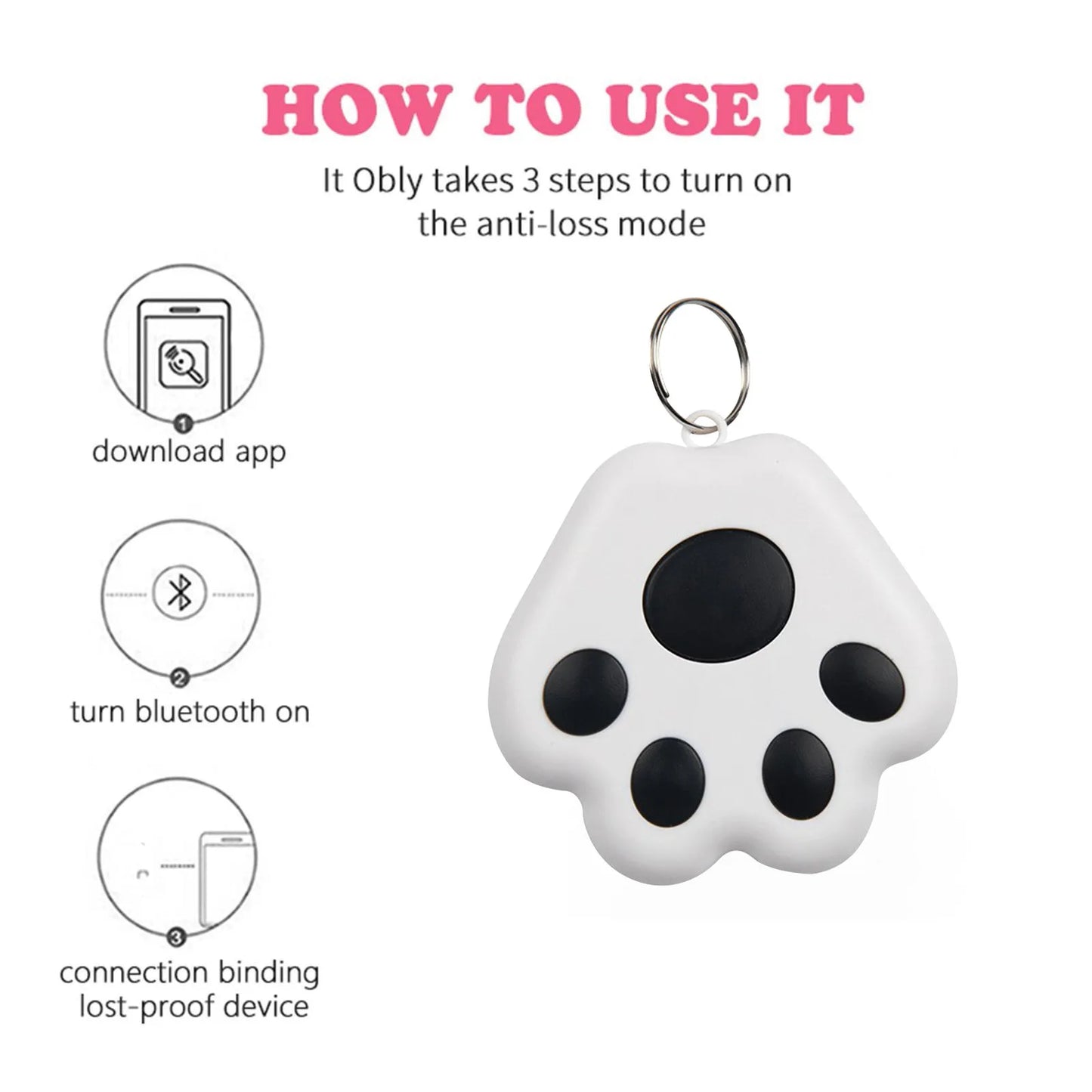 Mini GPS Tracker Bluetooth Anti-Lost Device Pet Kids Bag Wallet Tracking for IOS/ Android Smart Finder Locator Accessories unique shape