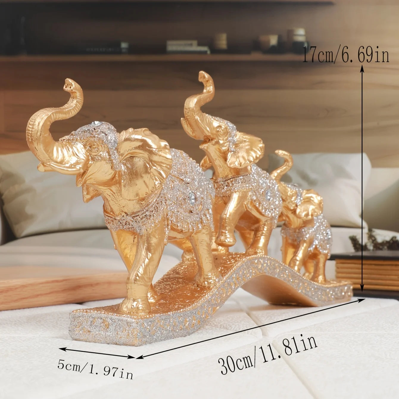 European-style home decoration elephant living room wine cabinet TV cabinet entrance hall creative craftsmanship decorative item