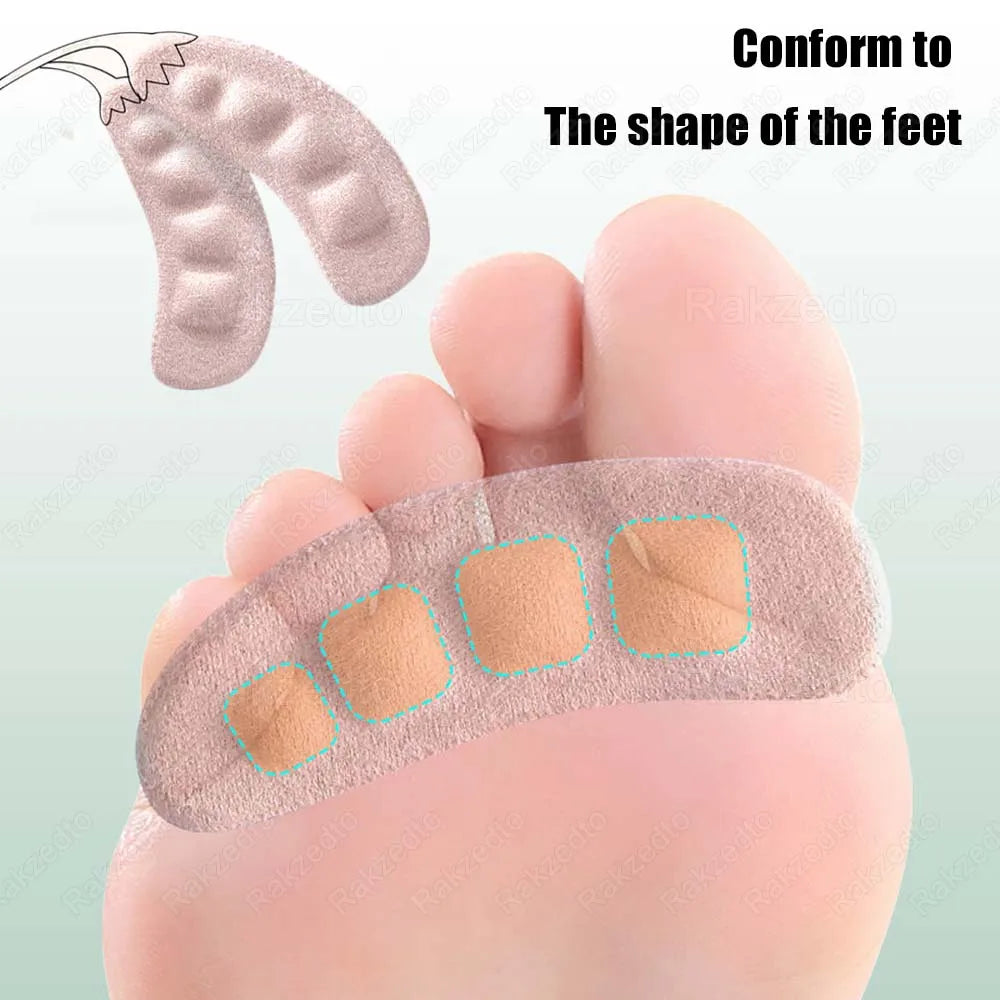 6pcs Anti-slip Shoe Pads Transparent Silicon Gel Insoles for Shoes Woman High Heels Sandals Non-Slip Pain Relief Heel Foot Pads